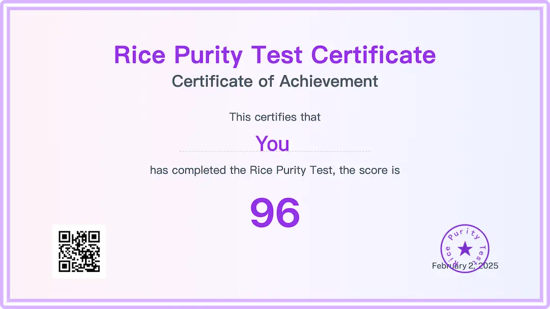 Rice Purity Test